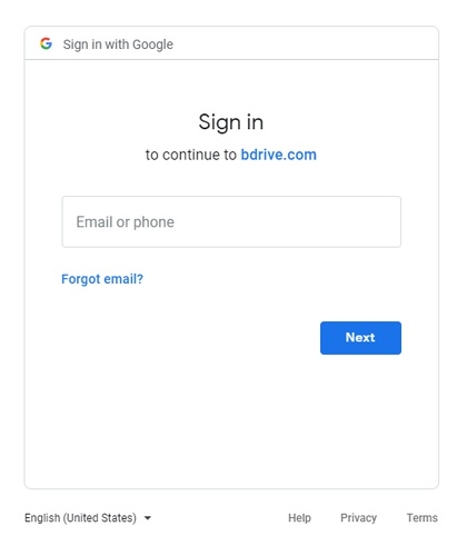 link to google drive login page