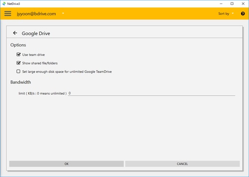 google drive team drive scope